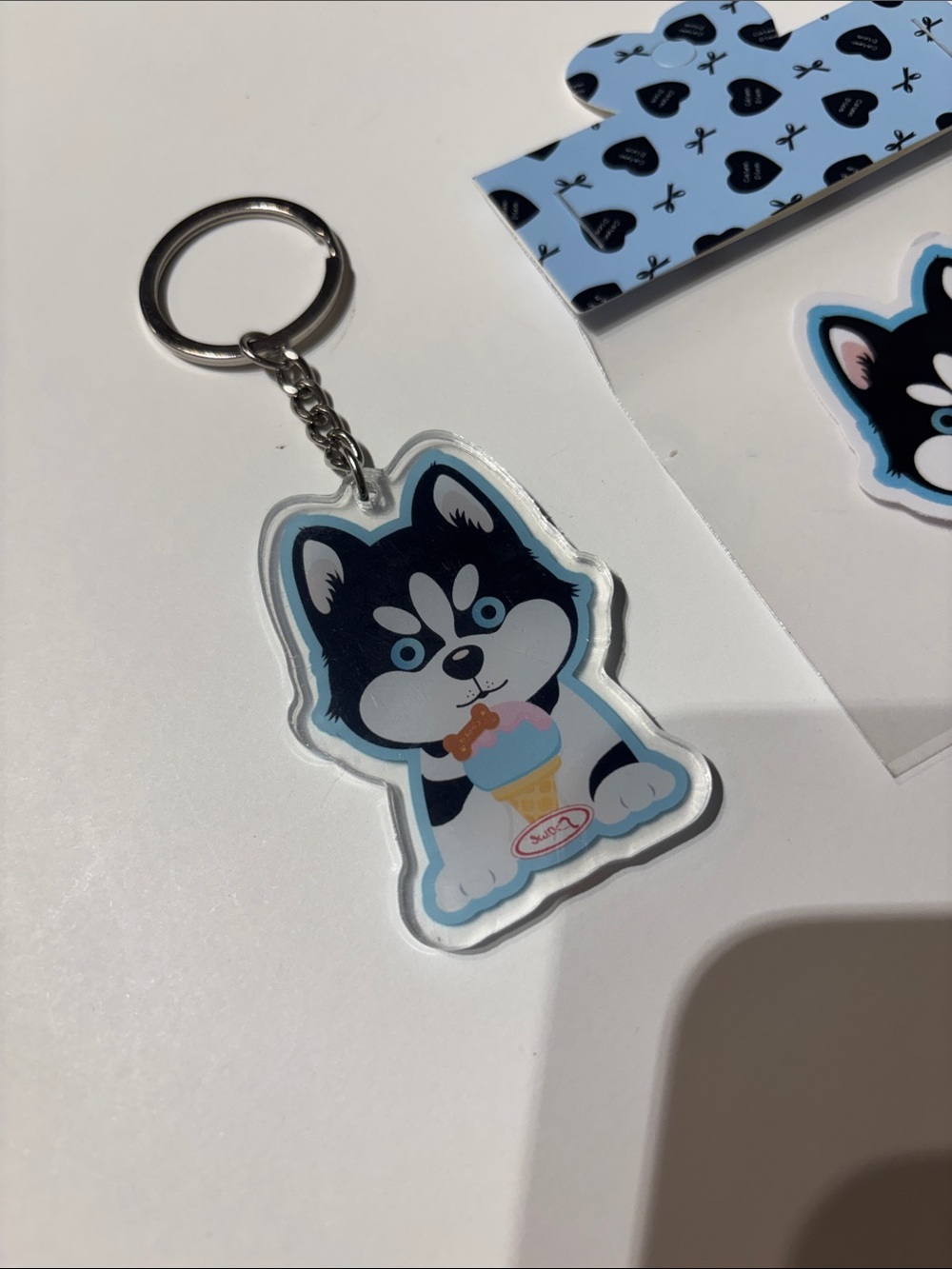 Husky Keychain & Sticker Set - Picture 3 of 8